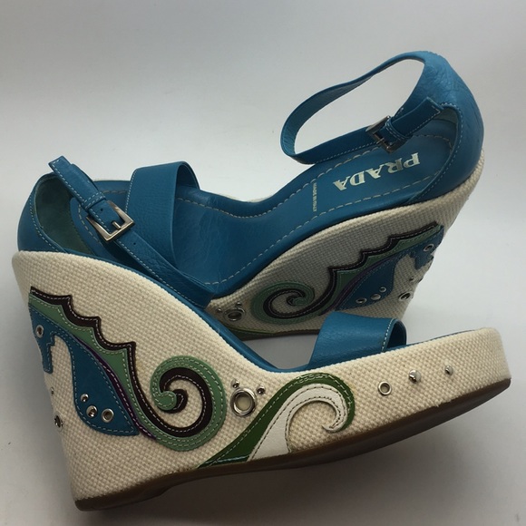 PRADA Seahorse wedges - Picture 1 of 6